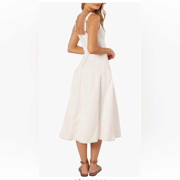 Petal & Pup Una Midi Dress in white - Picture 4 of 14